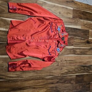 Panhandle Slim Scarlet Embroidered Western Shirt